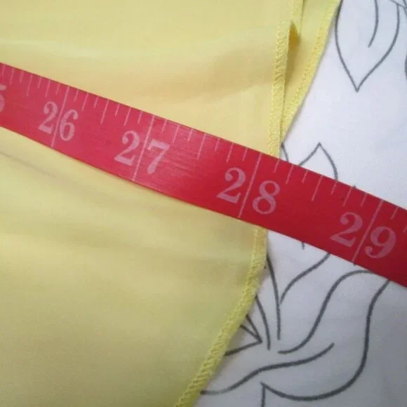SAM EDELMAN Sleeveless Tiered Blouson Dress-Size 10-Banana NWT - Picture 13 of 14